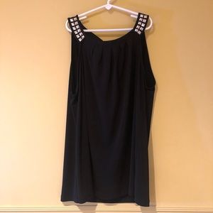 Black Top with Stud Details